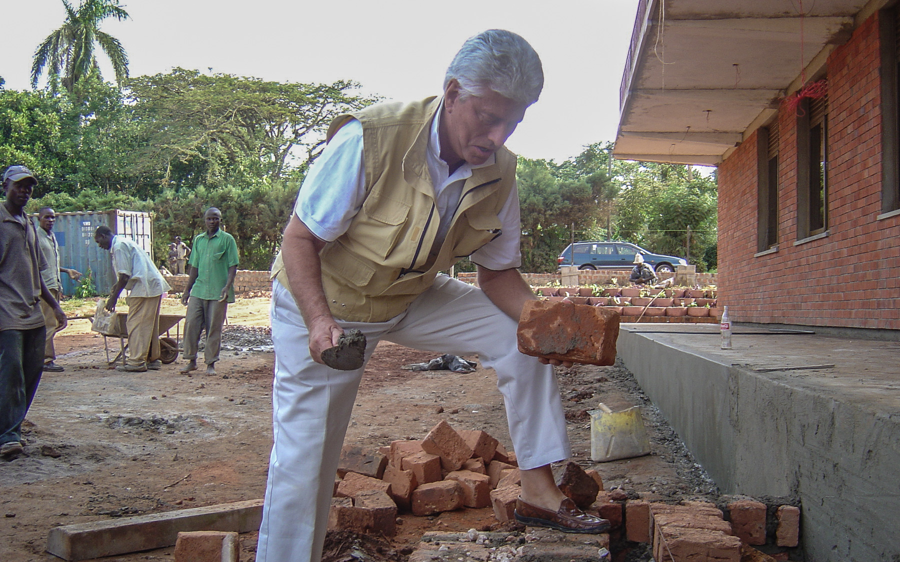 Dr. Wentz in Malawi evaluating the Wentz Medical Center