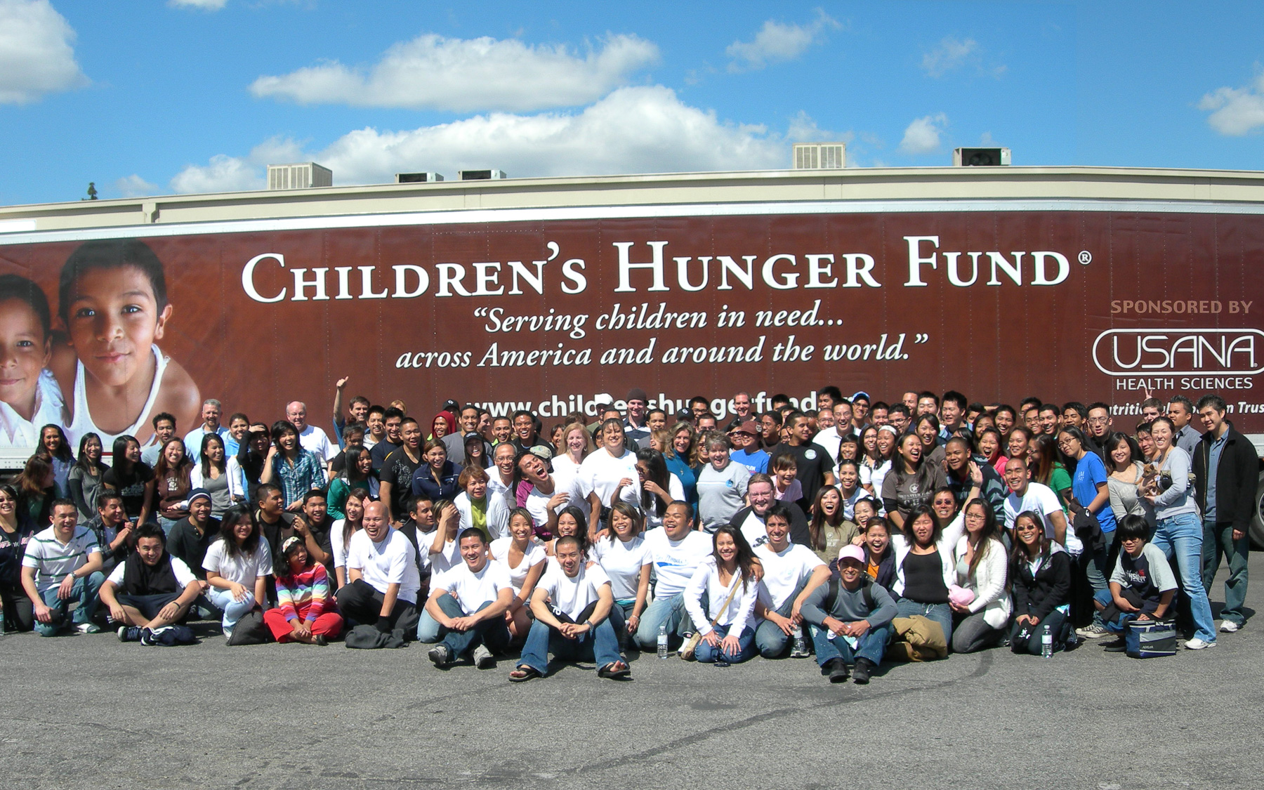 Dr. Wentz at the Children's Hunger Fund LA warehouse