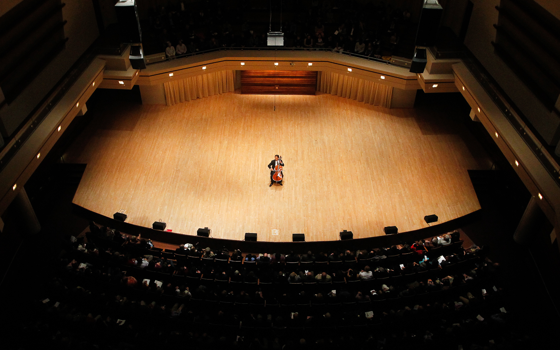 Yo-Yo Ma plays at the Wentz Concert Hall